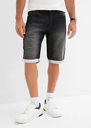 Bermudy z džínové teplákoviny, Relaxed Fit, bonprix