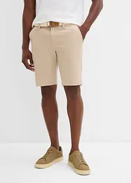 Strečové bermudy s páskem, Regular Fit, bonprix