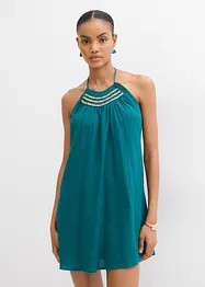 Šaty na ramínka, ze strukturovaného materiálu se zmačkaným efektem, bonprix