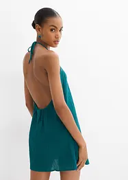 Šaty na ramínka, ze strukturovaného materiálu se zmačkaným efektem, bonprix