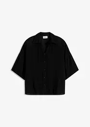 Krátká plážová halenka ze splývavé viskózy, bonprix