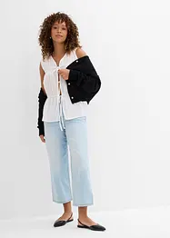 Baggy džíny Mid Waist Super Soft, zkrácené, bonprix