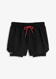 Velmi lehké sportovní šortky 2 v 1, bonprix