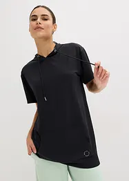 Oversize sportovní triko s kapucí, rychleschnoucí, bonprix