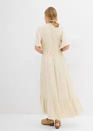 Stupňovité maxi šaty ze splývavé viskózy, bonprix