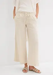 Culotte kalhoty ze splývavé viskózové směsi, bonprix