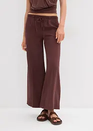 Culotte kalhoty ze splývavé viskózové směsi, bonprix