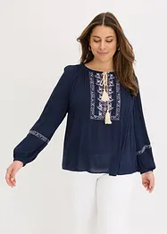 Oversize halenka s výšivkou, bonprix