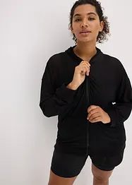 Průhledná sportovní bunda ze síťoviny, oversize, bonprix