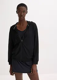 Průhledná sportovní bunda ze síťoviny, oversize, bonprix