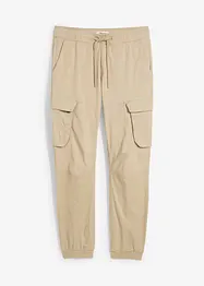 Cargo kalhoty bez zapínání Regular Fit, Straight, bonprix