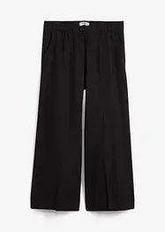 Culotte kalhoty s elastickým pasem, z viskózové směsi, bonprix