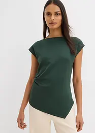 Asymetrický top z pohodlného materiálu scuba, bonprix