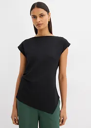 Asymetrický top z pohodlného materiálu scuba, bonprix