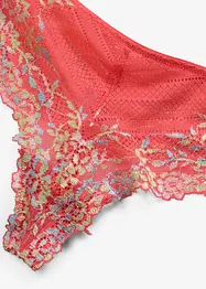 Tanga s barevnou krajkou, bonprix