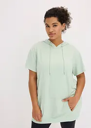 Oversize sportovní triko s kapucí, rychleschnoucí, bonprix