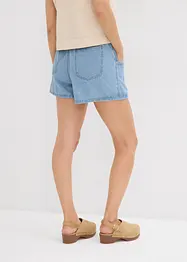 Džínové šortky, High Waist, pohodlný pas, bonprix