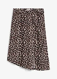 Sukně s leopardím potiskem a rozparkem, bonprix