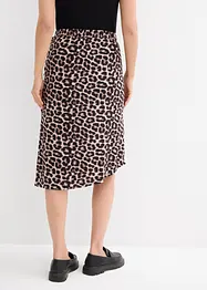 Sukně s leopardím potiskem a rozparkem, bonprix