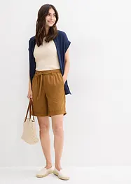 Bermudy s pasem Paperbag, bonprix