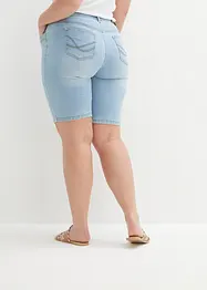 Džínové bermudy Slim Fit Mid Waist, bonprix