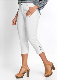 Slim Fit džíny Mid Waist, cropped, bonprix