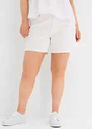 Džínové bermudy Mid Waist, Low Stretch, bonprix
