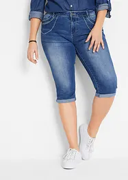 Džíny Straight Mid Waist, cropped, bonprix