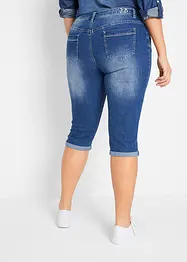 Džíny Straight Mid Waist, cropped, bonprix