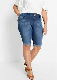 Džínové bermudy Mid Waist, bonprix