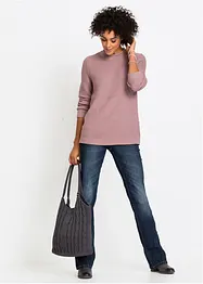 Džíny Bootcut, High Waist, pohodlný streč, bonprix