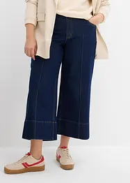 Zkrácené džíny Wide Leg, Mid Waist, bonprix