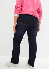Džíny Straight, Mid Waist, pohodlný pas, bonprix