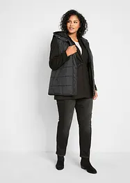 Termo džíny s pohodlnou pasovkou, Straight, Mid Waist, bonprix