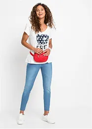 Džíny Super Skinny, Mid Waist, zkrácené, bonprix