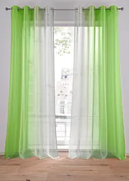 Záclona s barevným přechodem (2 ks), s recyklovaným polyesterem, bonprix