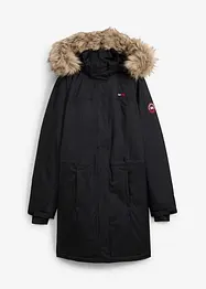 Teplý nepromokavý funkční outdoorový kabát s imitací kožešiny, bonprix