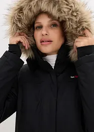 Teplý nepromokavý funkční outdoorový kabát s imitací kožešiny, bonprix