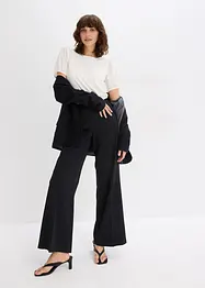 Žerzejové tričko s rukávy z bavlněného popelínu, bonprix