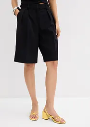 Bermudy se sklady v pase, z viskózové směsi, bonprix