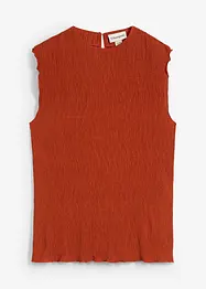 Top ze strukturovaného materiálu se zmačkanou úpravou, bonprix