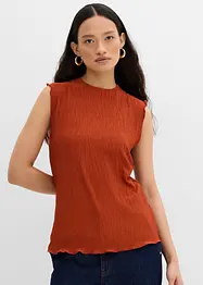 Top ze strukturovaného materiálu se zmačkanou úpravou, bonprix