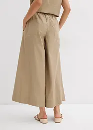 Široké Culotte kalhoty z čisté bavlny, bonprix