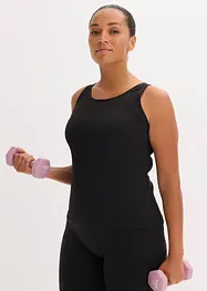 Bezešvý dlouhý top z žebrovaného materiálu, bonprix