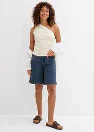 Džínové bermudy, Mid Waist, bonprix