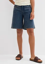 Džínové bermudy, Mid Waist, bonprix