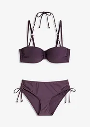 Balkonetové bikiny (2dílná souprava), s dalším ramínkem za krk, bonprix