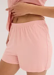 Krátké pyžamo z měkkého žebrovaného materiálu, bonprix