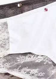 Bokové kalhotky s krajkou (2 ks v balení), bonprix