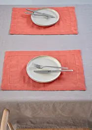 Lněné prostírání (2 ks v balení), bonprix